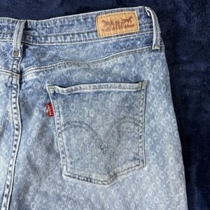 Levi's Mid Rise Skinny Two Tone Diamond Jeans Size 10